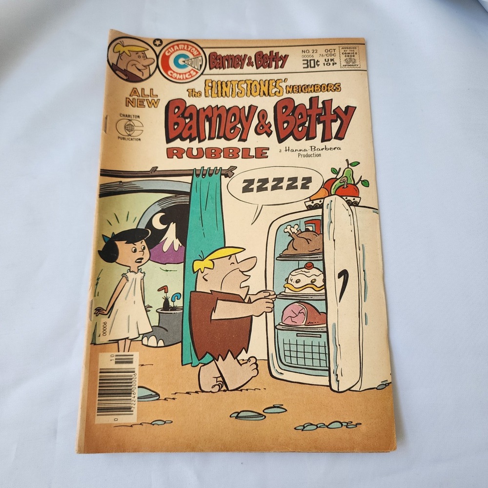 Barney & Betty Rubble Comic Book No. #22 October Flintstones Neighbors VG B&B OG